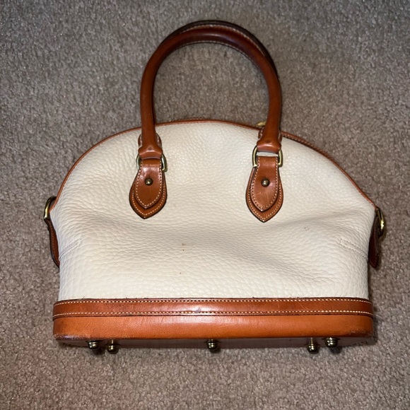 Dooney & Bourke Cream and Tan Satchel - Picture 3 of 6
